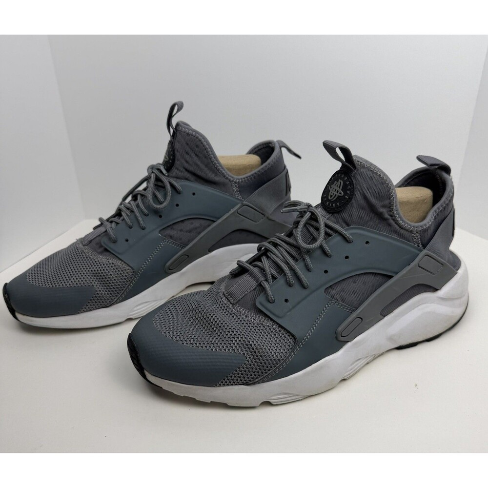 Nike Air Huarache Run Ultra Men's Size 11.5 Gray Sneakers Shoes Lightweight